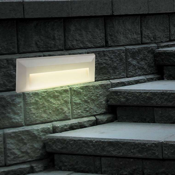 Zewnętrzna LAMPA ścienna PUEBLO 8011 Rabalux elewacyjna OPRAWA prostokątna LED 1,6W 4000K listwa outdoor IP65 szara