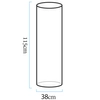 Stojąca lampa ogrodowa tubka Tube ES-DC033 LED 5W RGBW IP65 biała