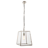 Wisząca lampa szklana Hurst 76225 na łańcuchu nad stół szara
