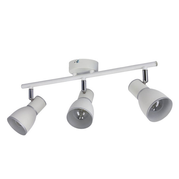 Potrójna lampa ścienno-sufitowa 93-63403 regulacja biała chrom