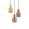 Wisząca lampa AGUDO 319430317 beżowa szara różowa 3x40W E27 z regulacją