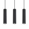 Lampa wisząca potrójna KARBON SL.1575 tubka podłużna czarna
