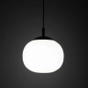 Sypialniana lampa wisząca VIBE 4759 szklana kula czarny biały