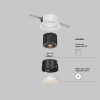Wpuszczana ledowa oprawa Wise DL057-7W3K-B LED 7W 3000K czarna