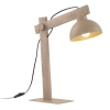 Ekologiczna biurowa lampa Oslo Sabia 16129 drewniana do czytania beżowy