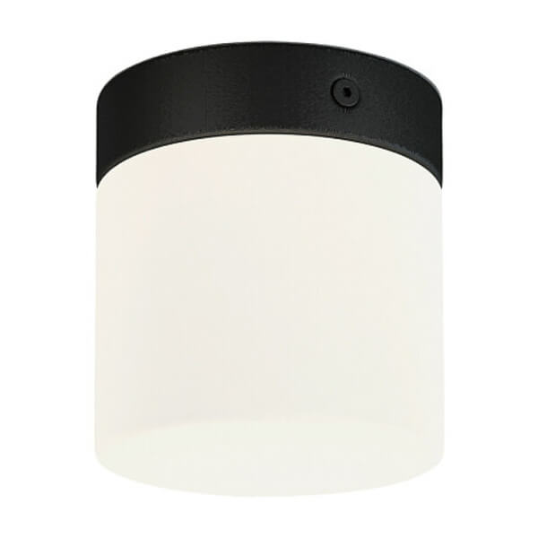Łazienkowa lampa sufitowa Cayo 8055 szklana tuba biała czarna