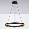 Wisząca lampa do jadalni PATAPO LE44460 LED 53W 3000K ring czarna złota
