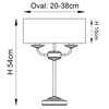 Lampa stołowa klasyczna Nixon 70564 Endon abażur ecru mosiądz