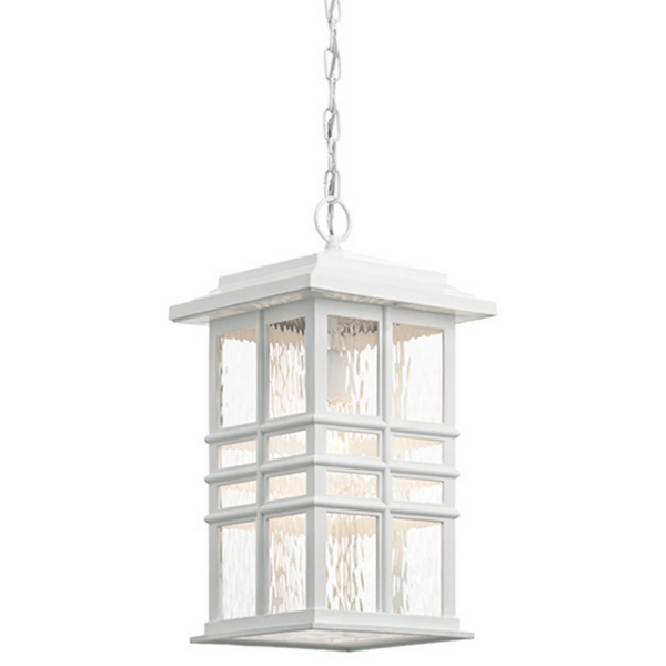 Lampa zewnętrzna KL-BEACON-SQUARE8-WHT Kichler na łańcuchu biała