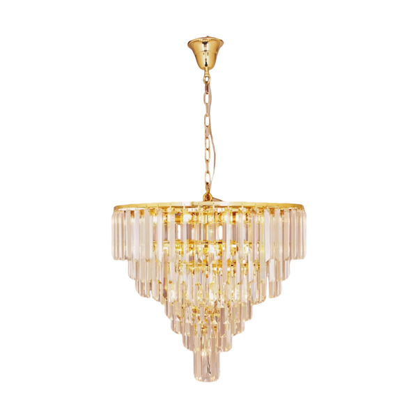 Wisząca lampa Versailles 17701/20-GLD Zuma na łańcuchu kryształ złota