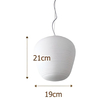 Lampa wisząca CGHIVEP Copel zwis kokon nad stół biały