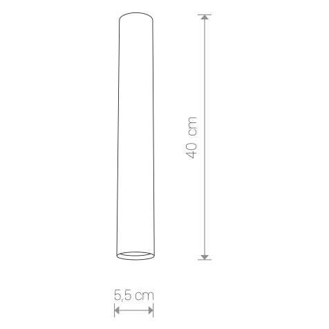LAMPA sufitowa EYE L 5471 Nowodvorski metalowa OPRAWA plafon tuba biała