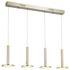 LAMPA wisząca OLIVIER MD17033012-4B GOLD Italux metalowa OPRAWA listwa LED 60W 3000K zwis spodki złote