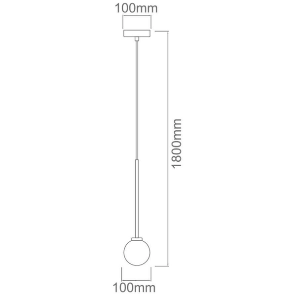 Wisząca LAMPA okrągła Ota I Orlicki Design loftowa OPRAWA szklana kula ZWIS ball biały czarny