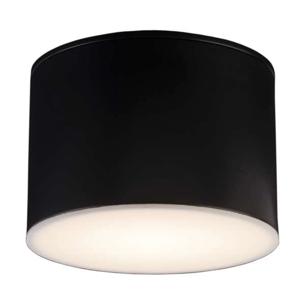 Natynkowa LAMPA sufitowa SUWA 8052 Shilo metalowa OPRAWA do łazienki IP44 czarna