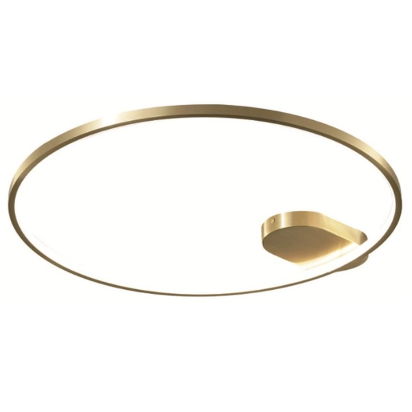 Okrągły plafon CGELYPTC metalowy pierścień LED 25W 3000K mosiądz