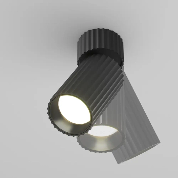 Loftowa tubka lampa sufitowa Calipso C108CL-01-GU10-B czarna