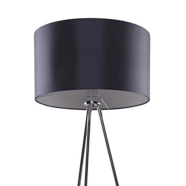 Lampa stojąca Finn AZ1039 podłogowa na trójnogu do salonu czarna chrom