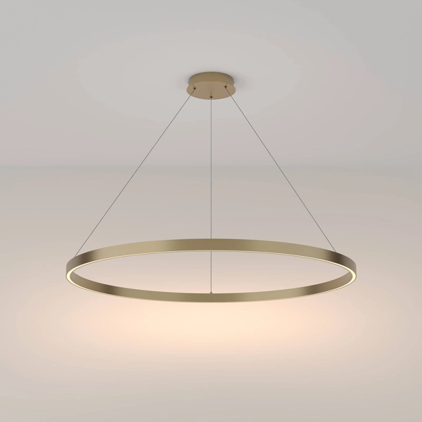 Metalowa wisząca lampa Rim MOD058PL-L54BS3K LED 61W mosiądz