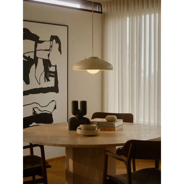Lampa wisząca nad stół Latif 2520123009 owalny szkło opalowe beżowy