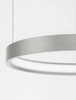 Okrągła lampa wisząca ZACAPU LE42792 LED 30W 3000K do biura srebrna