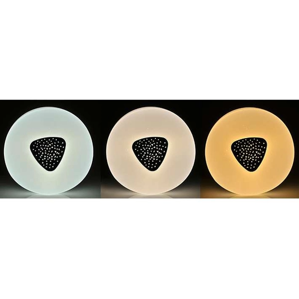 Plafon LAMPA sufitowa DIAMOND 313508 Polux natynkowa OPRAWA geometryczna LED 36W 3000K - 6500K łazienkowa biała