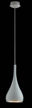 Kropla LAMPA wisząca ANON WHITE MA01986CA-001 Italux metalowa OPRAWA zwis łezka biała