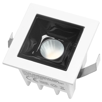 Kwadratowa lampa podtynkowa 575 Domeno LED 2W 4000K biała