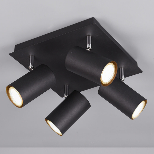 Lampa sufitowa jadalniana VANTOS DL432802430 Trio metalowa czarna