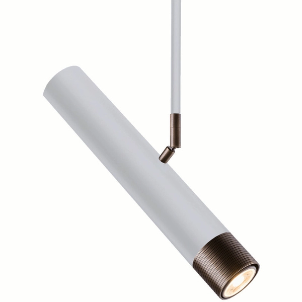 LAMPA sufitowa EIDO 0361 Amplex metalowa OPRAWA reflektor do szynoprzewodu biały patyna