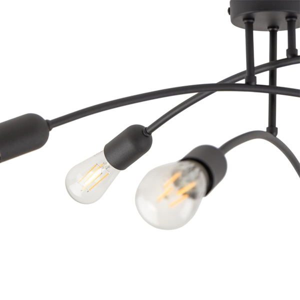 Wielopunktowa lampa sufitowa Helix 4679 TK Lighting metalowa czarna