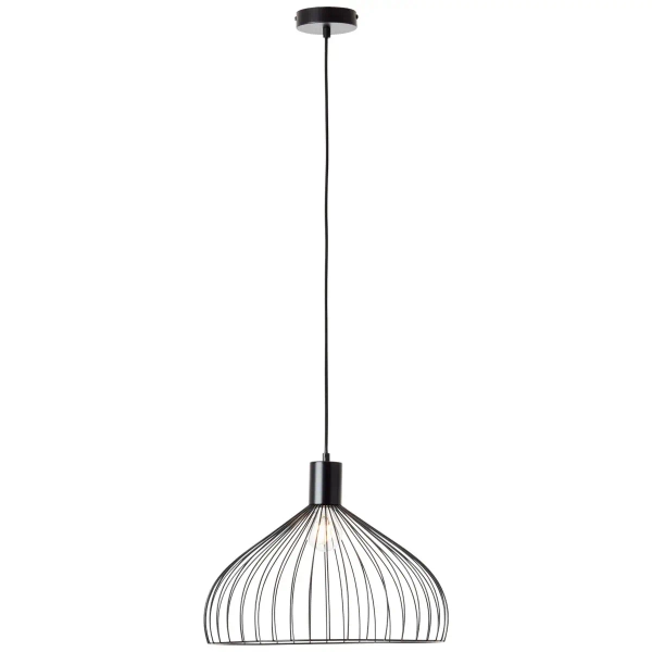 Druciana lampa wisząca Blacky 99392/06 nad stół czarny