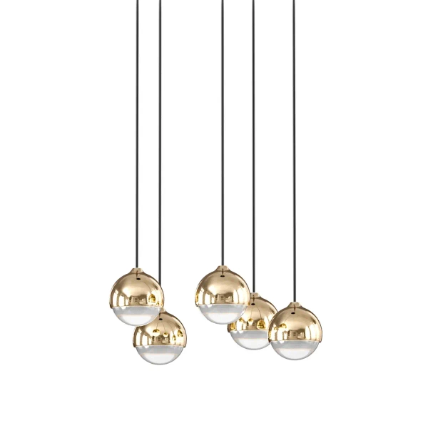 Molekułowa wisząca lampa Bolicina V OR85518 LED 25W 3000K kule złoty