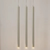 Wisząca lampa potrójna Sopel 3 41452 do salonu tubki szare beżowe