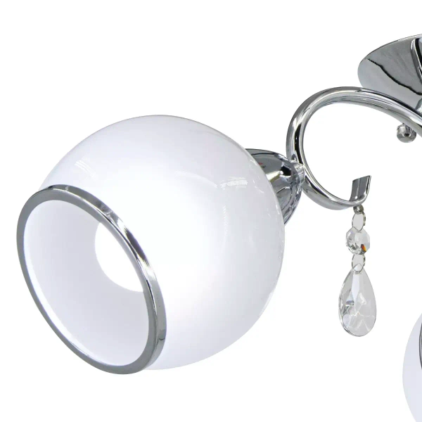 Lampa sufitowa glamour 8875/3 8C z kryształkami chrom