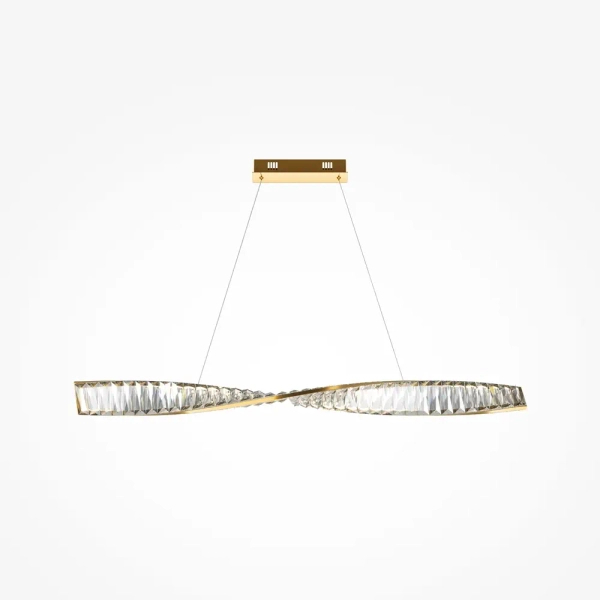 Kryształowa lampa wisząca Krone P097PL-L28BS3K LED 27W 3000K mosiądz