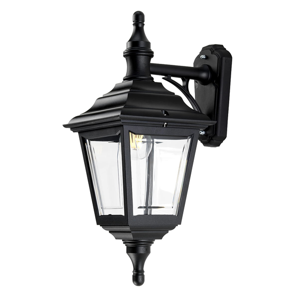 Lampka elewacyjna KERRY-WALL Elstead lampion metalowa czarna