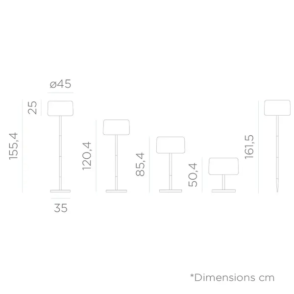Stojąca lampa zewnętrzna Chloe Plant outdoor LED 4,5W biała
