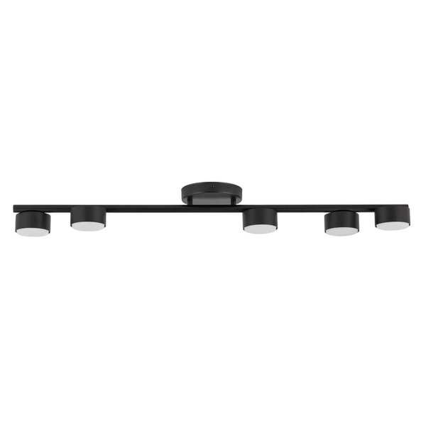 Sufitowa lampa na listwie Punto 40820 Sigma metalowa tubki czarne