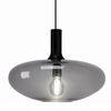 Wisząca lampa SORENTO P18332-D40 kulista szklany industrialny przydymiony