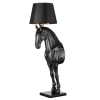 Lampa stojąca HORSE MF1237-600 czarna złota włókno szklane dekoracyjna E27 do sypialni