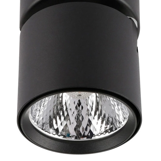 Sufitowa LAMPA plafon BONIVA SPL-2854-1-SC-BL Italux regulowana OPRAWA metalowy LED 5W 3000 K spot reflektorek czarne