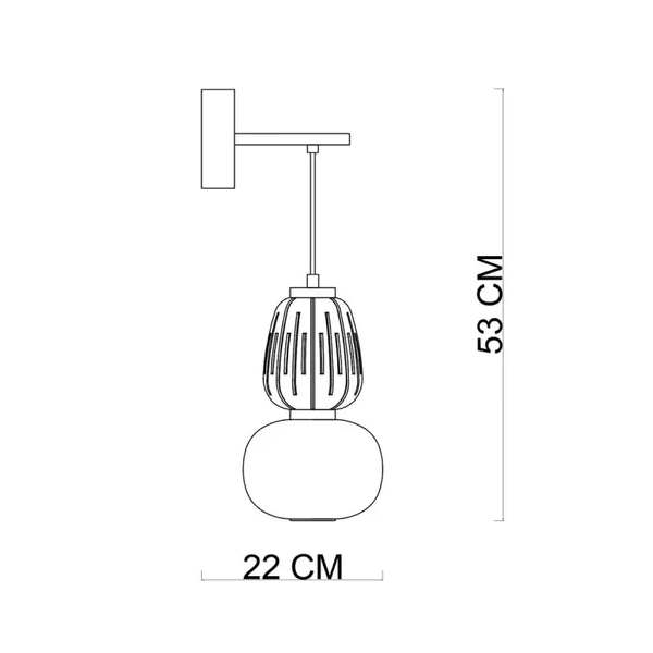 Ścienna lampa do salonu Eris WL-98374-18W-GD Italux LED 18W 3000K złoty biały