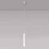 Zwisowa lampa nad wyspę metalowa tubka biała Focus OUTLET