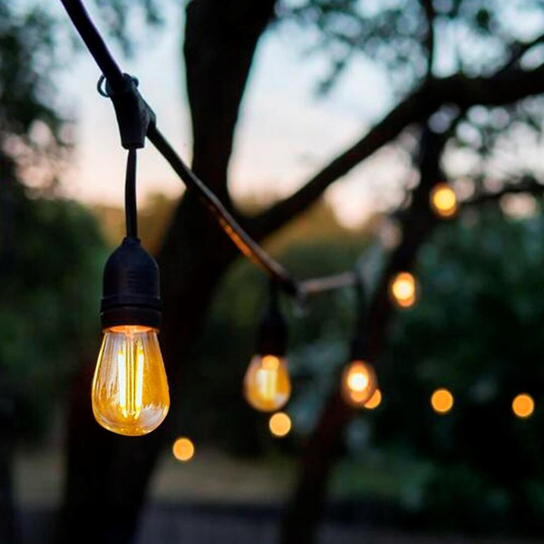 Girlanda z żarówkami filamentowymi 10 LED 15W 10m ciepła