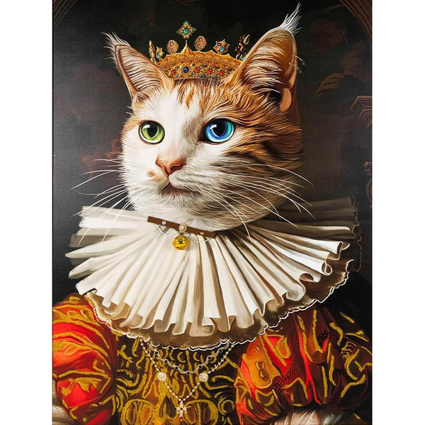 Obraz portret kota YOUR HIGHNESS KH1501100280 King Home wielokolorowy