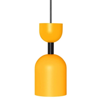 Metalowa lampa wisząca do salonu Supuru SUA125P0 żółta czarna