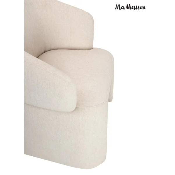 Nowoczesne krzesło TOMI MM001501100363 beżowe tapicerowane 45cm
