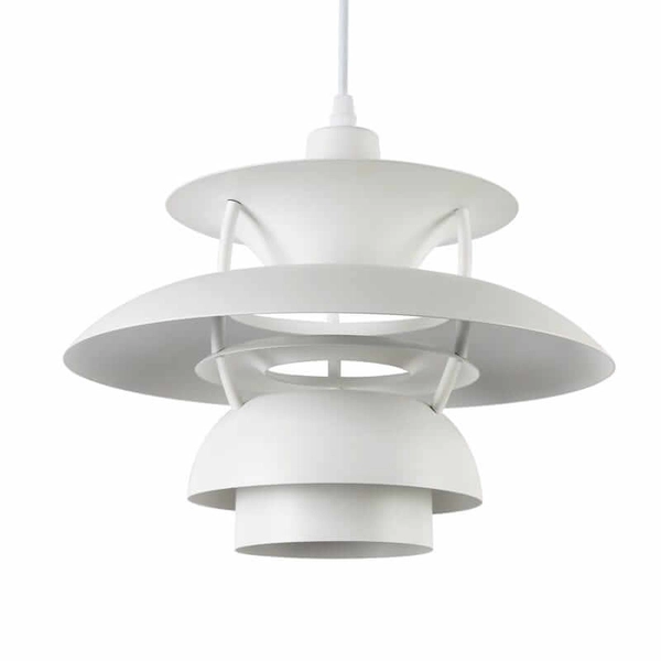 Lampa zawieszana do jadalni Retro ABR-APPLE-W Abruzzo industrialna biała