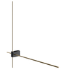 Kinkiet ledowy ścienny Pars C070WL-L12GB3K LED 12W 3000K stick złoty